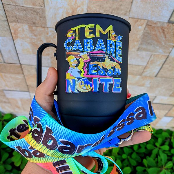 Caneca de alumínio Personalizada com tirante