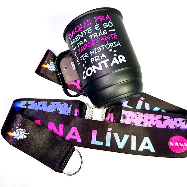 Caneca Personalizada com nome e Tirante e abridor Terceirão