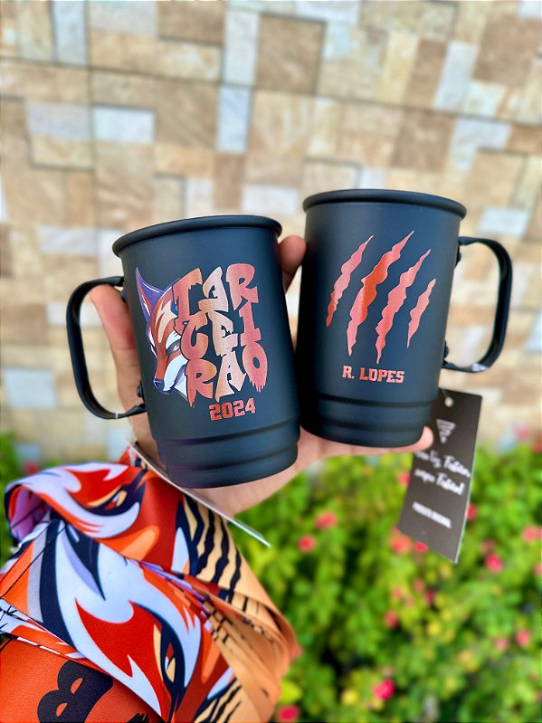 Caneca Terceirão Raposa com tirantes personalizados