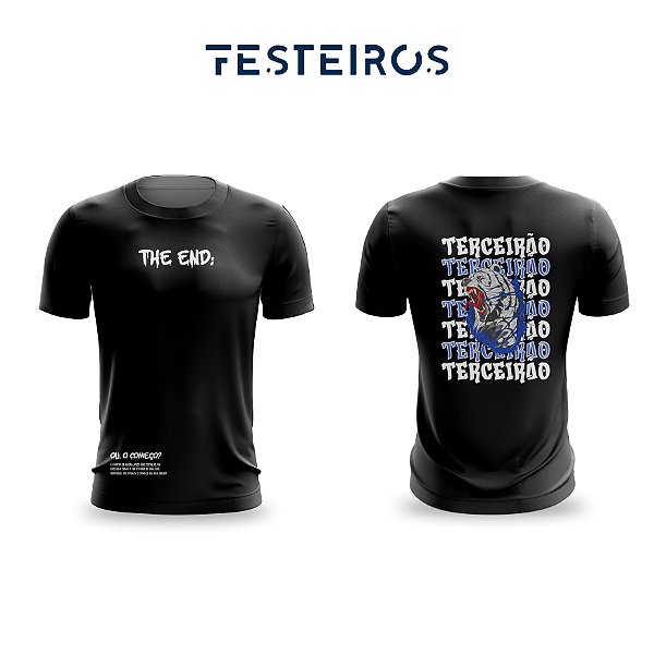 Camisa Terceirão Lobo The End - Camisa Preta