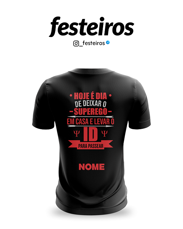 Camisa de Psicologia Personalizada – Nome, Turma, Símbolo e Estilo Único