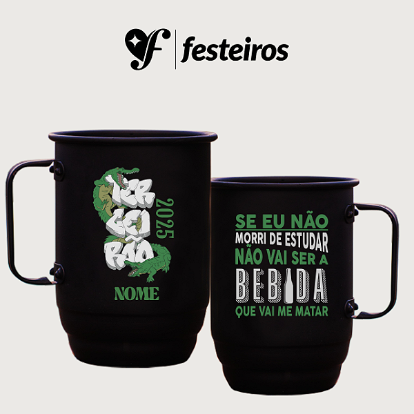 Caneca de Alumínio Terceirão Formatura Personalizada - Lembrança Incrível