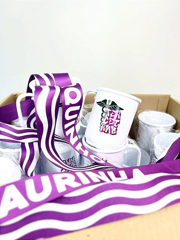 Caneca Terceirão Branca 2026 - 500ml com Tirante – Nome Personalizado