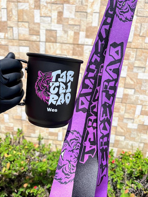 Caneca de Alumínio + Tirante Terceirão 2026 Personalizados com Nome