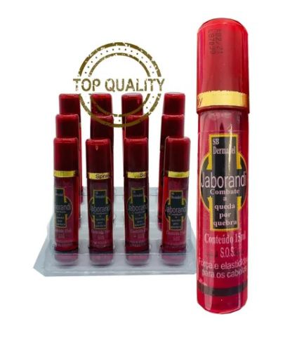 Tônico Jaborandi Spray - Combate a queda por quebra 15ml - com 12 unidades