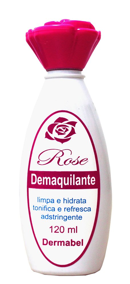 Demaquilante Rose 120 ml Retira Maquiagens com Aloe Vera