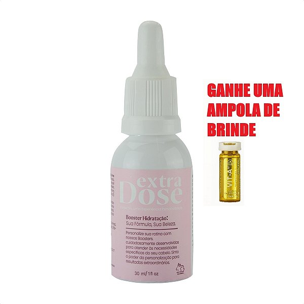 Booster Hidratação Capilar Extra Dose 30 ml Ganhe uma Ampola de Brinde
