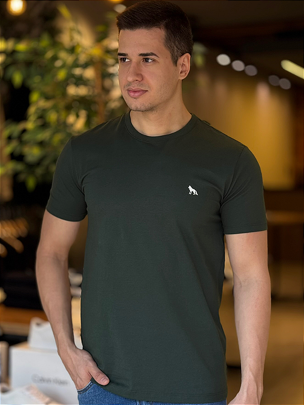 Camiseta Acostamento Lobo nas Costas - Verde