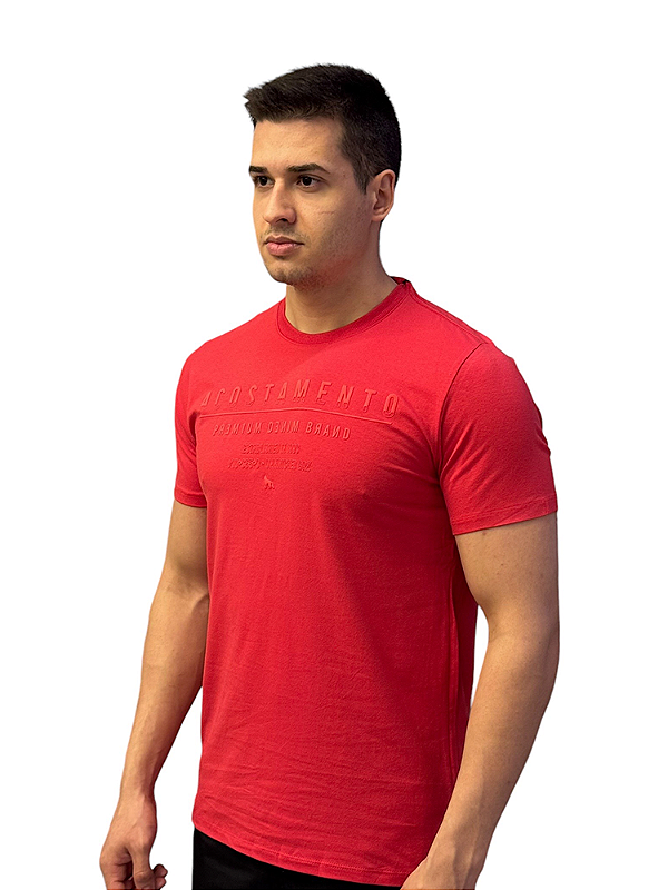 Camiseta Elastano Acostamento - Vermelha
