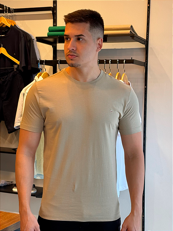 Camiseta Aramis Básica Caqui Natural