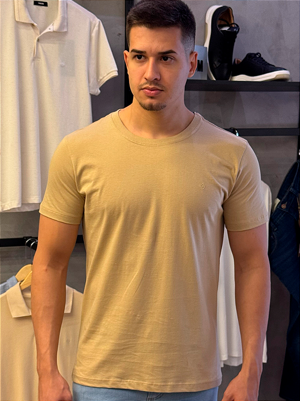Camiseta Básica Forum Bege