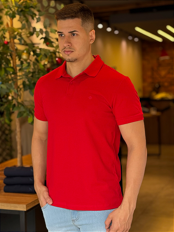 Camisa Polo Forum Básica Vermelha