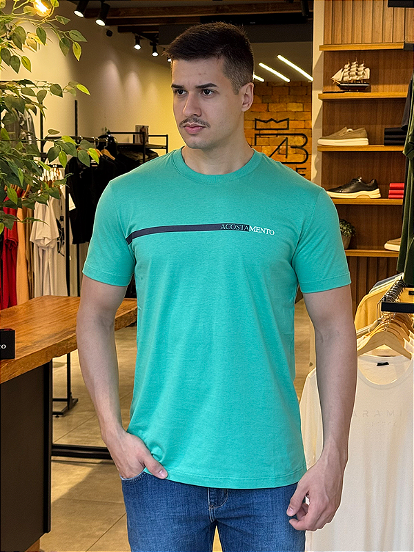 Camiseta Acostamento Faixa Verde Tropical