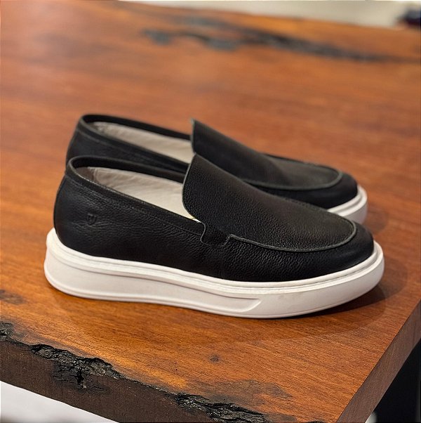Sapato Masculino Social Loafer Casual Nerm Preto