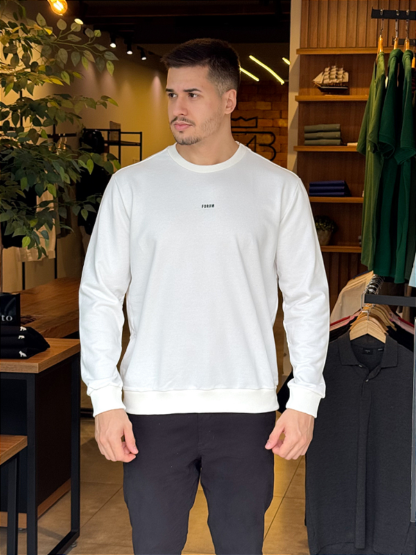 Blusão Moletom Forum New Comfort Off White