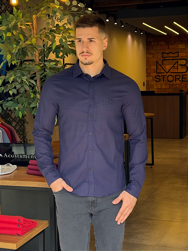 Camisa Acostamento Casual ML Marinho