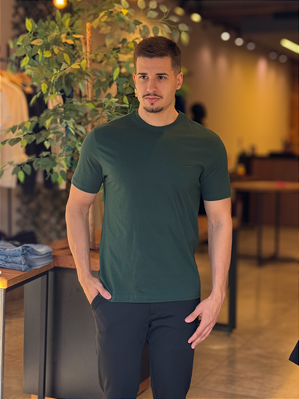 Camiseta Aramis Básica Verde Floresta