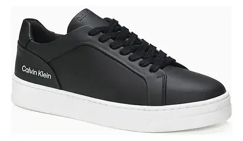 Tênis Calvin klein Em Couro Preto
