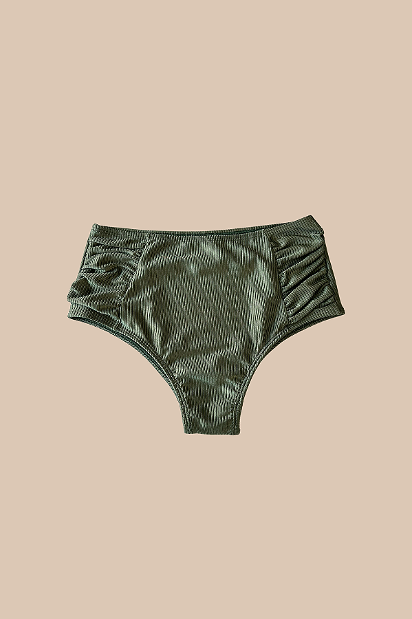 Calcinha Hot Pants Tradicional Verde Militar