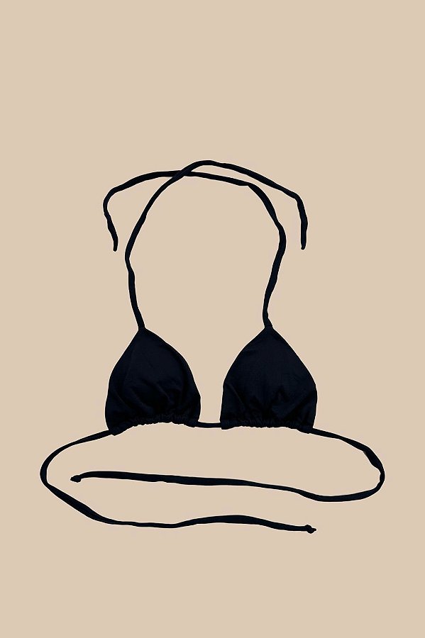 Top Cortininha Preto