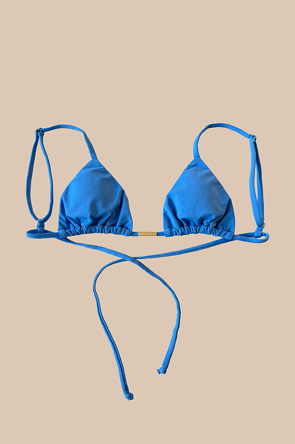Top Cortininha Unique Azul