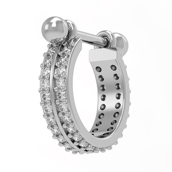 Piercing Orelha Conch Prata 925