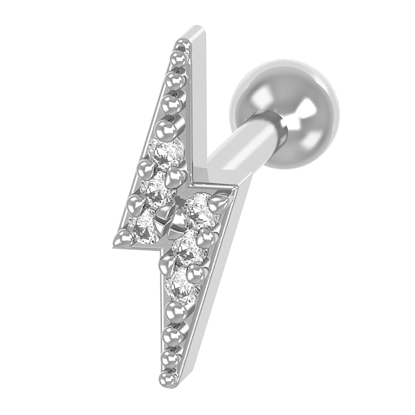 Piercing Tragus Prata 925 Raio