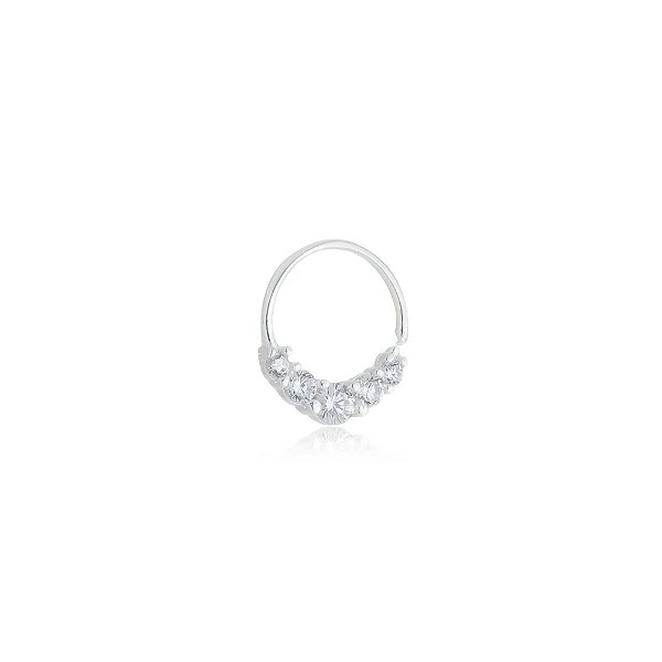 Piercing Argola Prata 925 Nariz Daith Helix