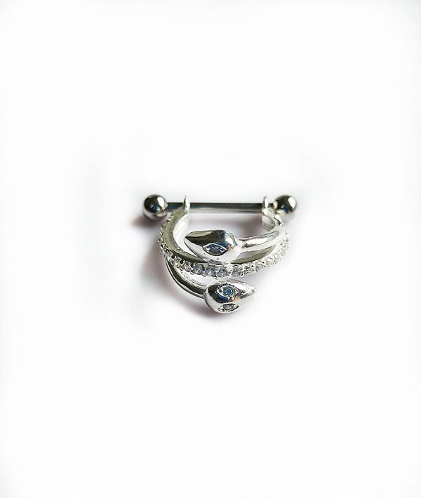 Piercing Conch Prata 925 - Cobra