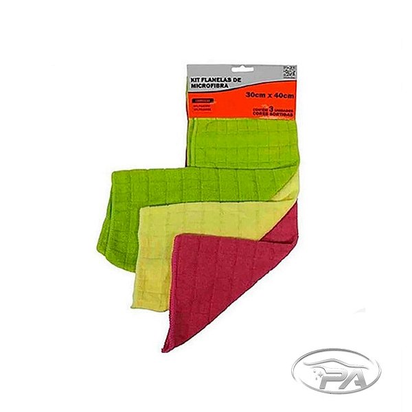 KIT 3 PANOS MICROFIBRA - Bestfer