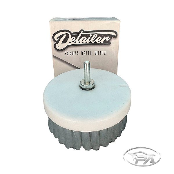 ESCOVA DRILL ROTATIVA PARA LIMPEZA INTERNA CERDAS MACIAS - Detailer