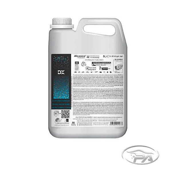 DX LIMPADOR DE PNEUS E BORRACHAS 5 L - Alcance