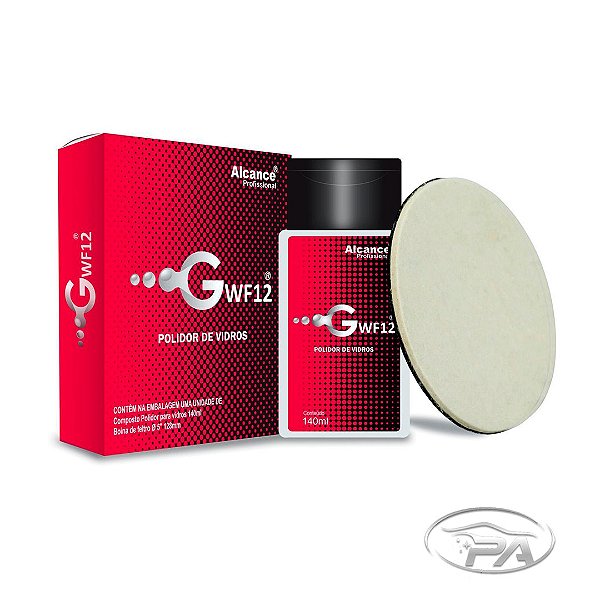 POLIDOR DE VIDRO GWF12 140ML + 1 BOINA DE FELTRO DE 5 - Alcance