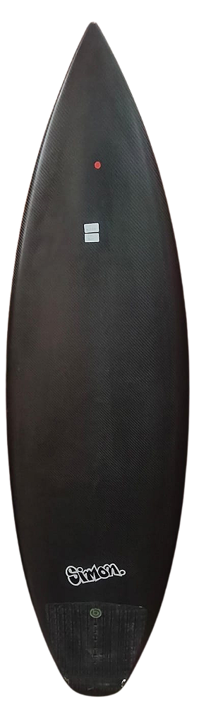 Prancha De Surf Simon 5'10"- mod FAITH - 30,1 L - EPS - FULL CARBON - FCS2 imp - Semi Nova
