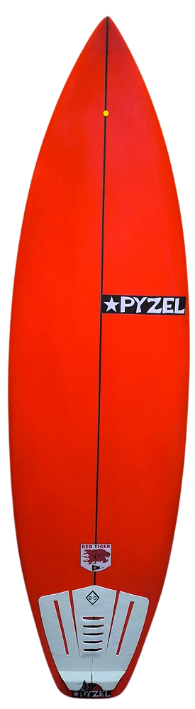 Prancha De Surf Pyzel Modelo Red Tiger 5'11'' -  31,20 Lts  PU - Semi Nova - 2 quedas
