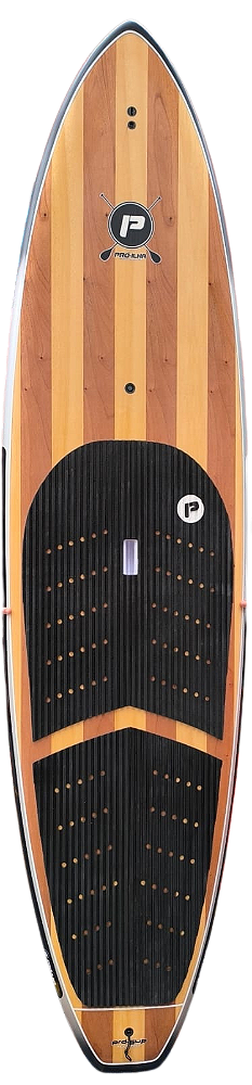 Prancha SUP Pro Ilha 11’ - 220 Lts EPS - WOOD - Borda Preta/Prata