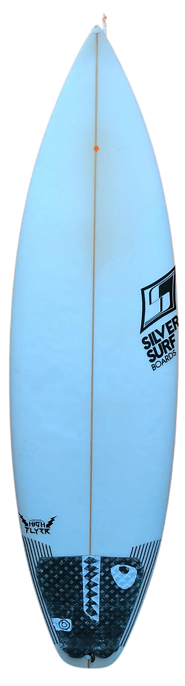 Prancha de Surf Silver Surf  modelo high flyer 5'10'' 27,6 Lts PU Usada
