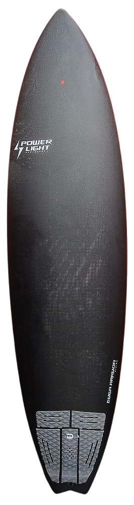 Prancha De Surf Powerlight Modelo Hipster Full Carbon 6’8" -48 L- EPS - FCS2 - 2 QUEDAS