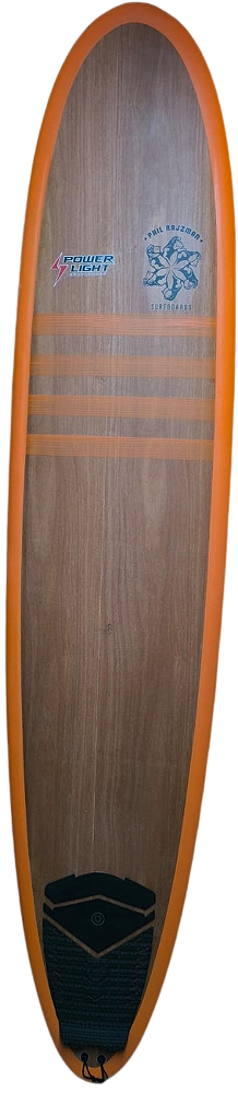 Prancha De Surf Longboard Power light Modelo Orange Monkey 9’0" -  68,60 L Eps-Wood - Semi Novo
