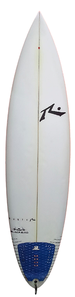 Prancha De Surf Rusty Modelo BLACKBIRD 6’6" - 34,5 L PU - FCS2 Nova