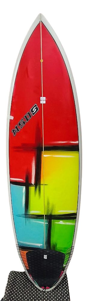 Prancha de Surf MSD Modelo The Man - 6'2" - 39,3 Lts PU - Seminova
