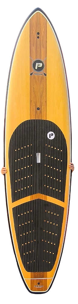 Prancha Stand Up (SUP) Pro Ilha Tamanho 11' - 220 L Eps-Wood Nova - Borda cor Preta