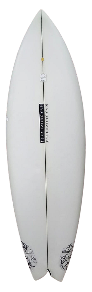 Prancha De Surf HS model HK TWIN 5'10" 34,16 L PU - Futures fins Semi Nova