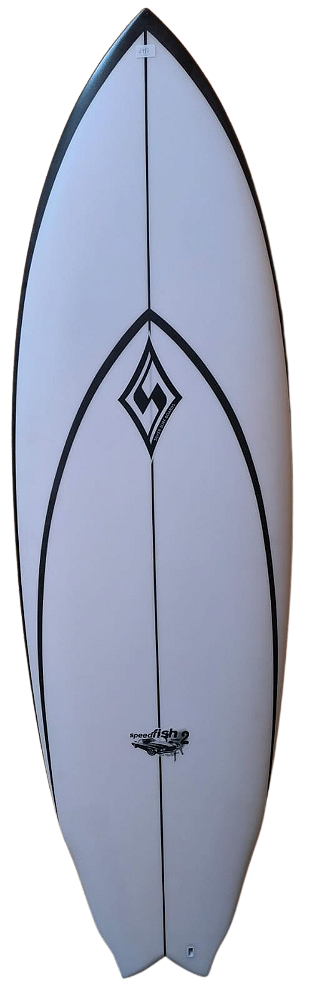 Prancha de Surf Silver Surf modelo Speed Fish 2 - 37,52 L EPS - 3 FCS2 NOVA