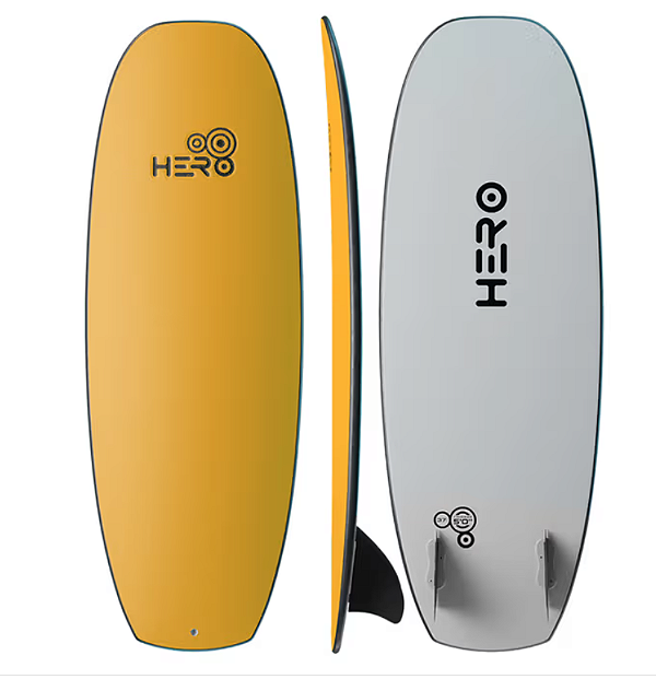 Prancha SOFT Hero  Modelo Frisbee 5'0''37 Lts Nova - amarela