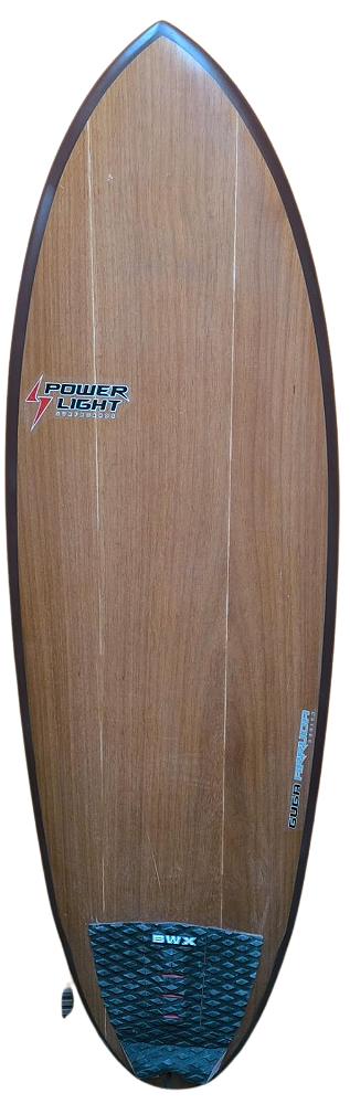 Prancha de Surf PowerLight Round Fish 5'8'' - 35 L - EPS Wood - FCS2 Usada