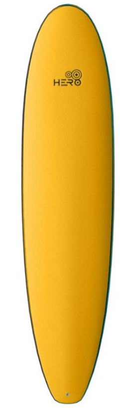 Prancha Softboard Hero Frisbee 8'0 - 87L - Amarelo borda Azul