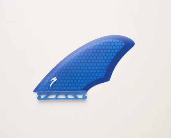 Biquilha Keel Fin Honeycomb cor azul sistema Futures - Marca Super Fins - importada