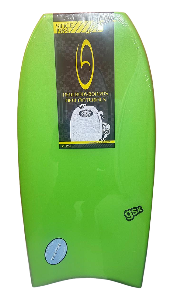 Prancha de Bodyboard Genesis Modelo GSX  40" - Verde/Cinza - Crescent Tail
