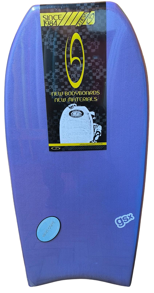 Prancha de Bodyboard Genesis Modelo GSX  40" - Roxo/Cinza - Crescent Tail